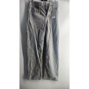 Mango Women’s Size 2 Gray High-Waist Loose Fit Balloon Jeans NWT